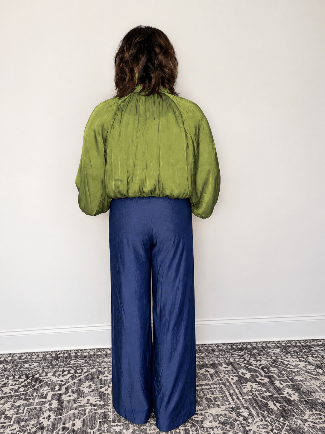 Olive Allure Satin Bomber Jacket by Glam - The Grand Magnolia Boutique