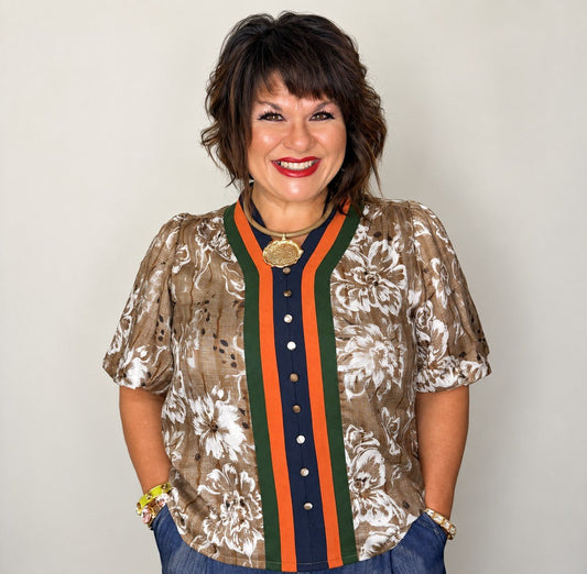 Autumn in Bloom Blouse by Voy - The Grand Magnolia Boutique