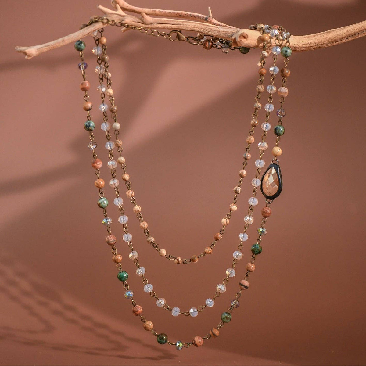 Earth and Magnolia Necklace by MIA - The Grand Magnolia Boutique