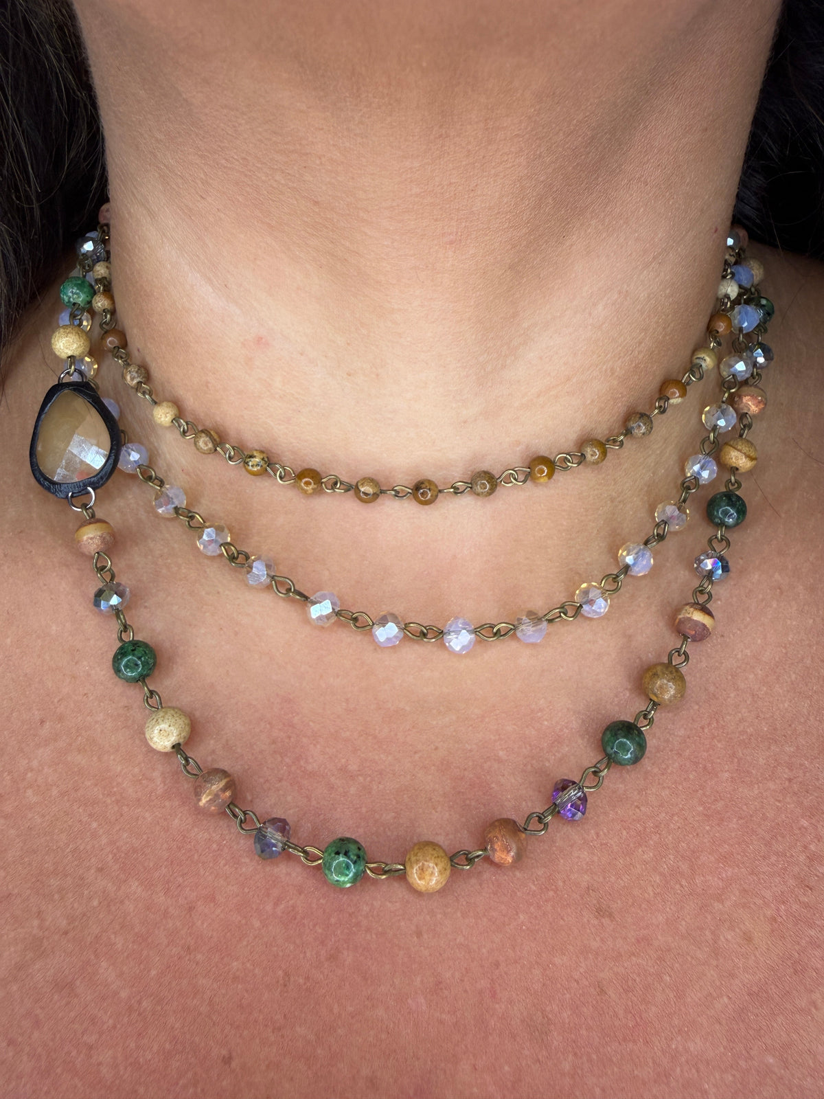 Earth and Magnolia Necklace by MIA - The Grand Magnolia Boutique