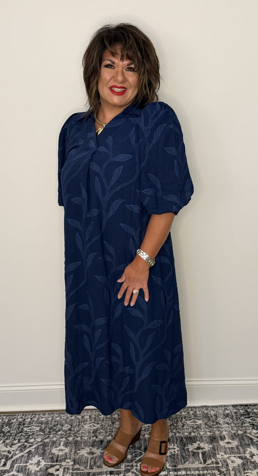 Everblue Floral Dress by Umgee - The Grand Magnolia Boutique