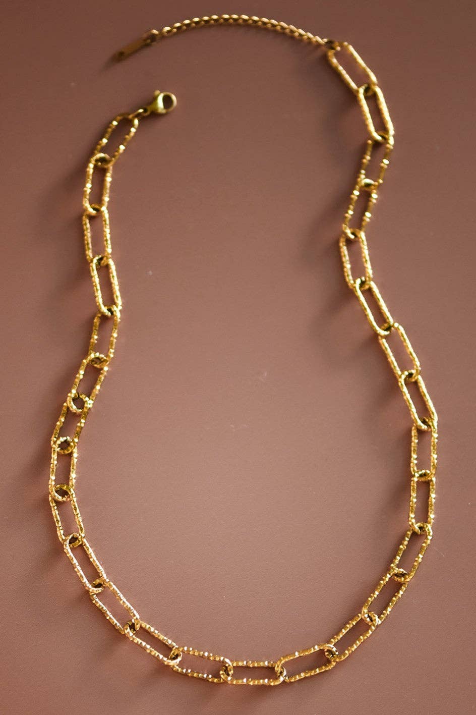 18K Gold Paperclip Chain Necklace | The Grand Magnolia Boutique