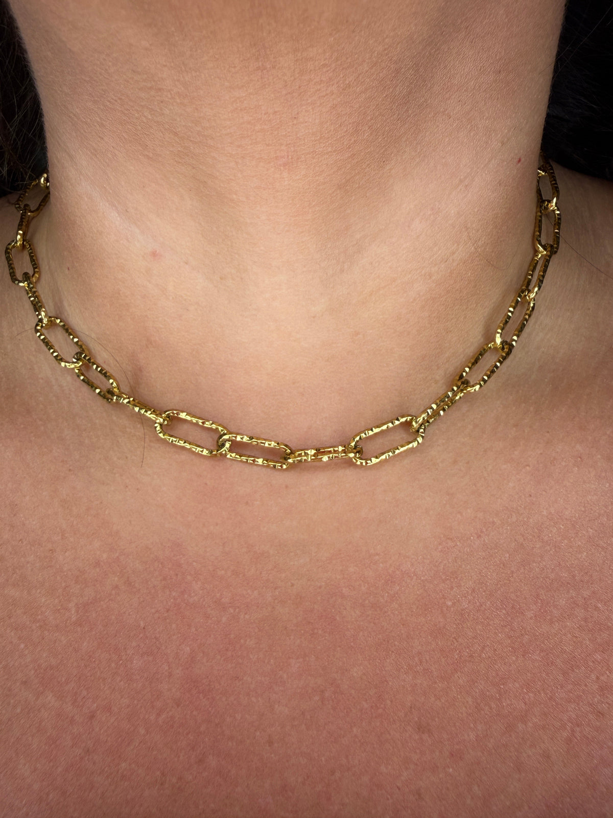 18K Gold Paperclip Chain Necklace | The Grand Magnolia Boutique