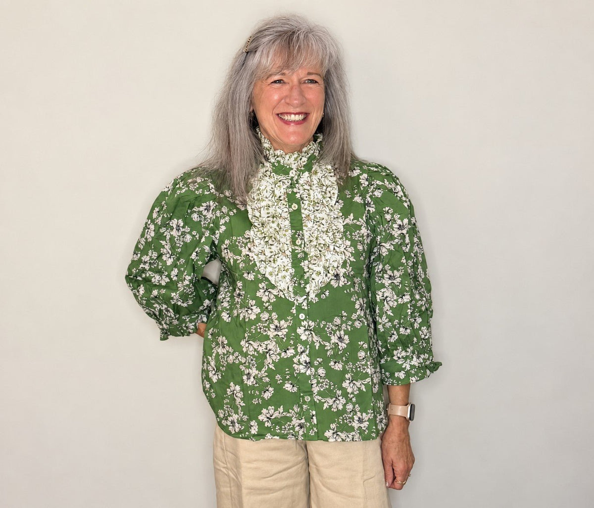 Southern Bloom Blouse by Entro - The Grand Magnolia Boutique