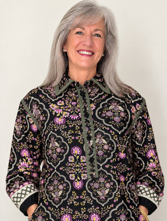 Stitched in Bloom Mini Dress by &MERCI - The Grand Magnolia Boutique